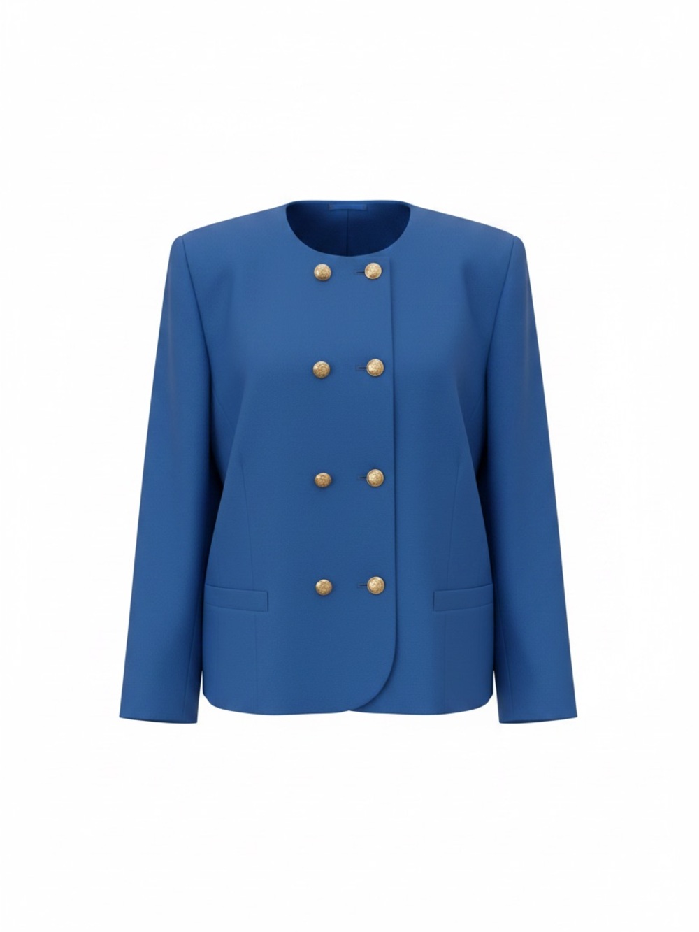 Pendleton Royal Blue Double-Breasted Blazer with Gold Buttons